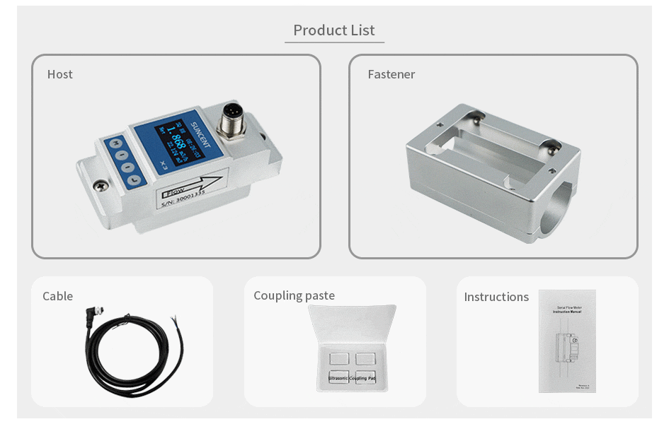 X3 small tube clamp type ultrasonic flowmeter