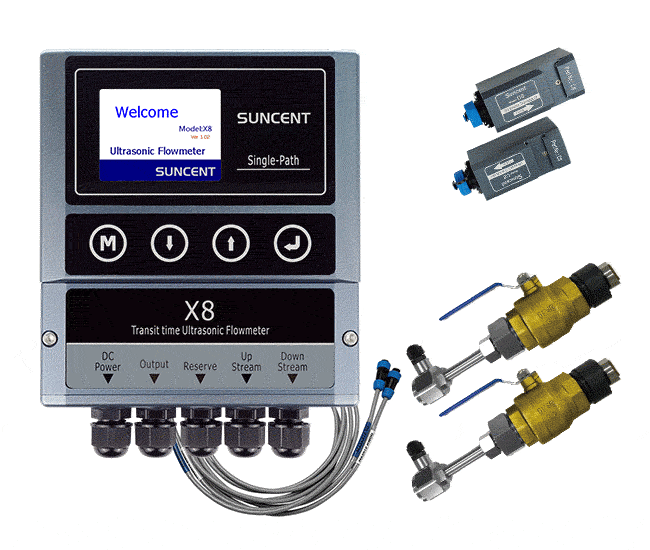 SUNCENT-X8 Insertion type ultrasonic flowmeter
