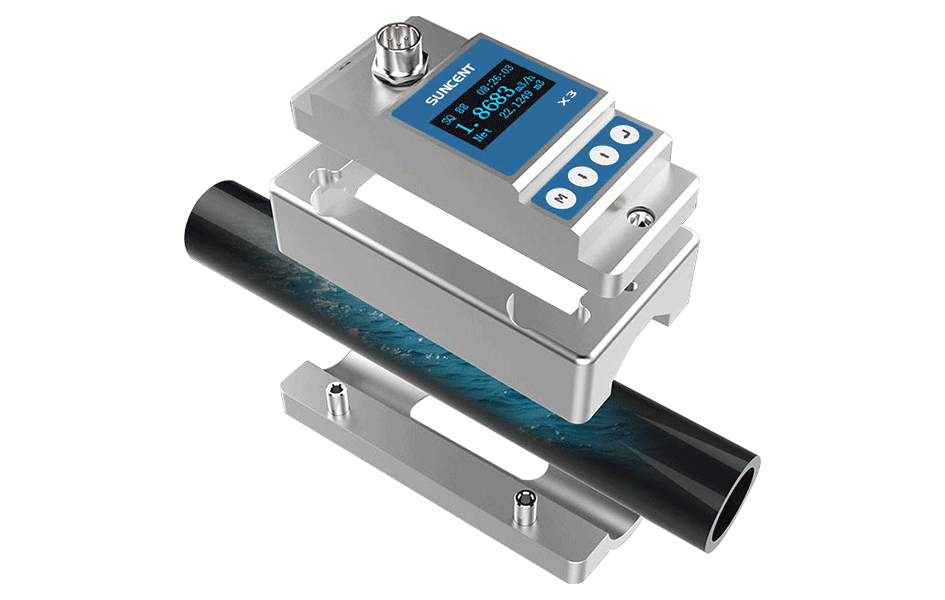 X3 small tube clamp type ultrasonic flowmeter